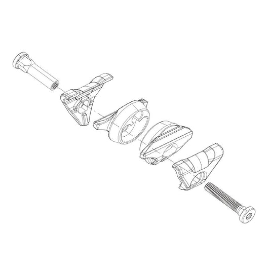 Sada vozíku pro oválné kolejnice sedadel ROCKSHOX Reverb AXS A1/AXS XPLR