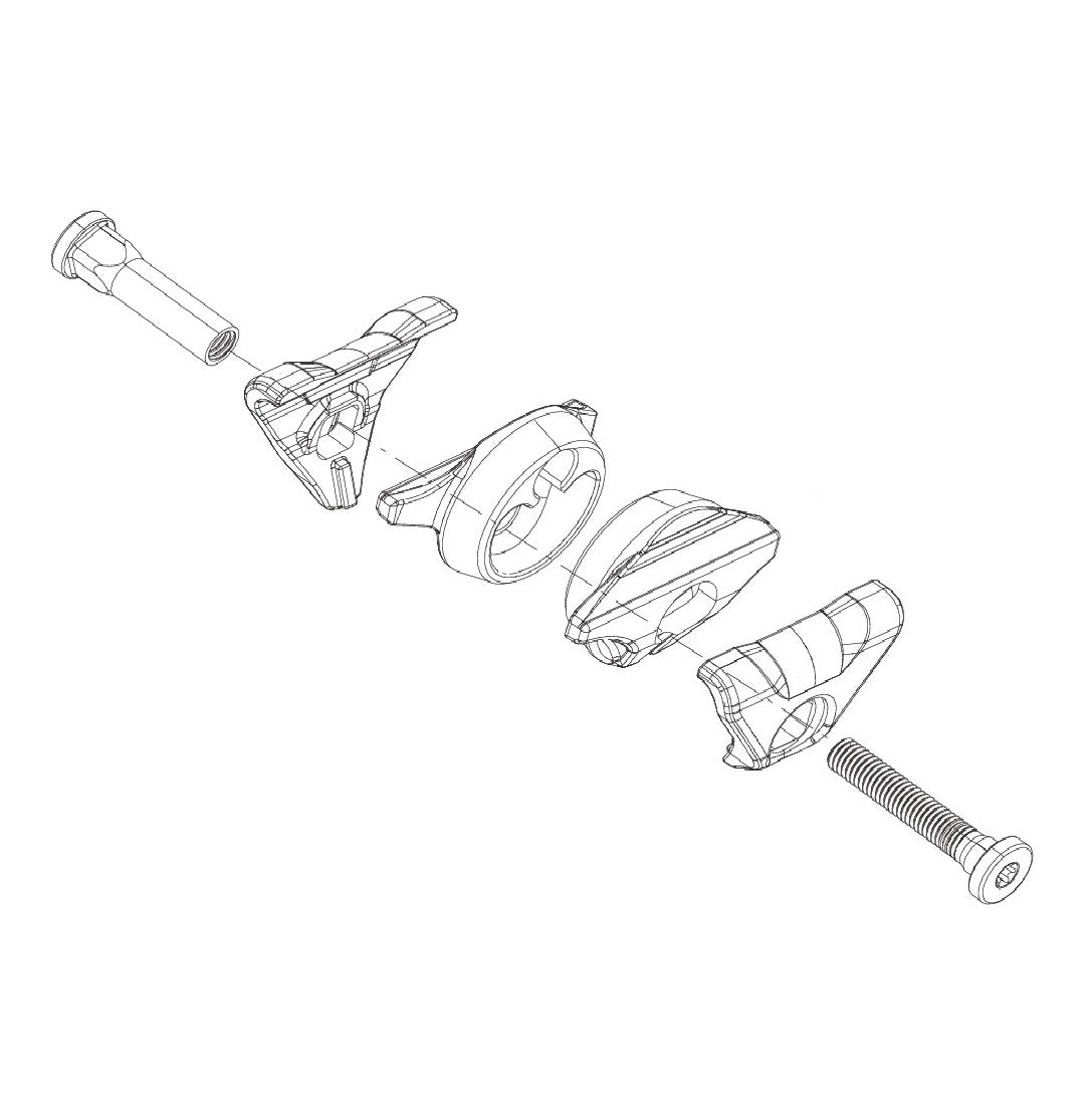 Sada vozíku pro oválné kolejnice sedadel ROCKSHOX Reverb AXS A1/AXS XPLR