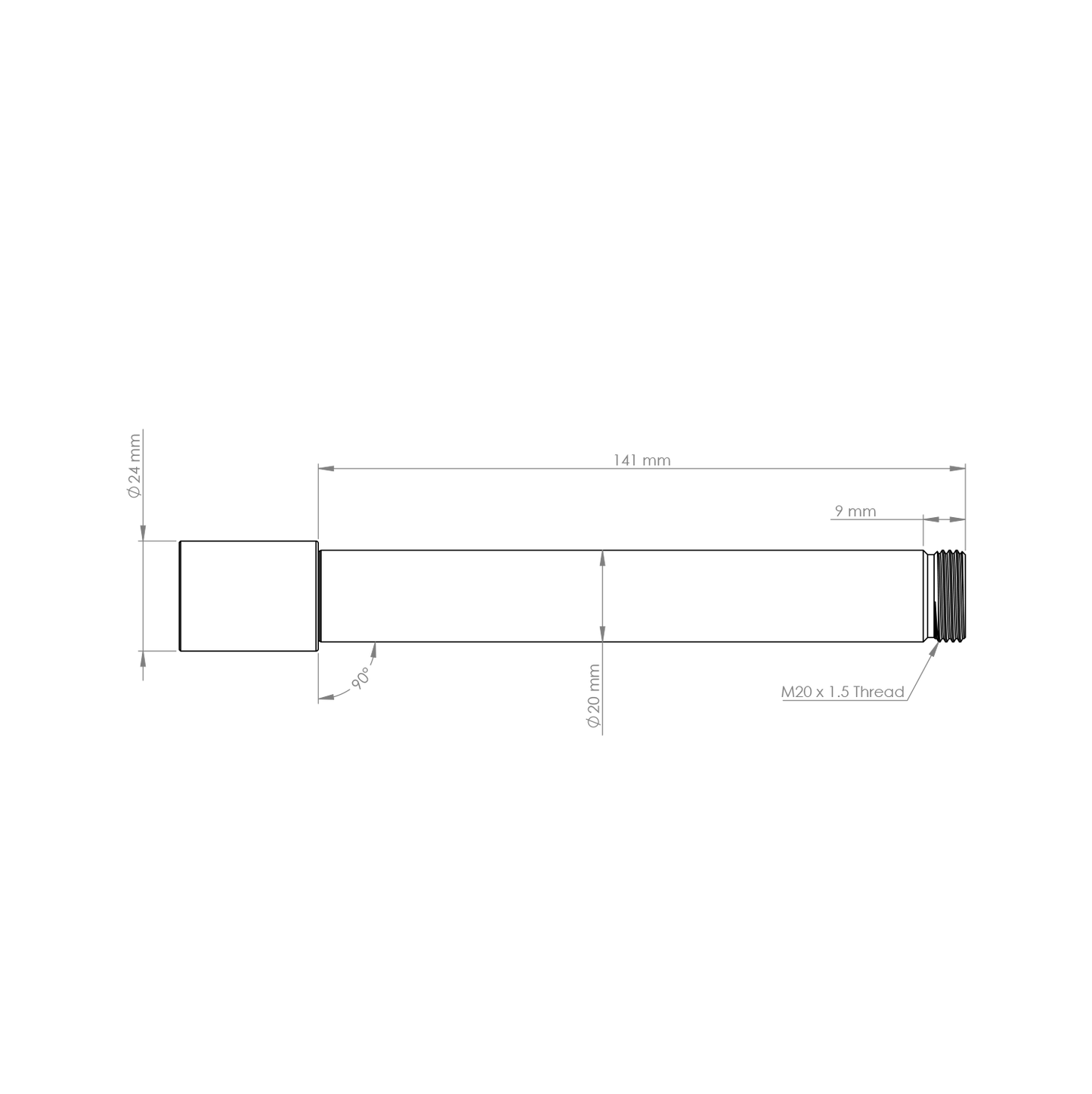 Osa předního kola BURGTEC pro vidlici Öhlins DH38 černá