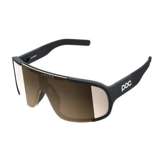 POC ASPIRE Glasses Black Clarity Screen Trail/Partly Sunny Silver