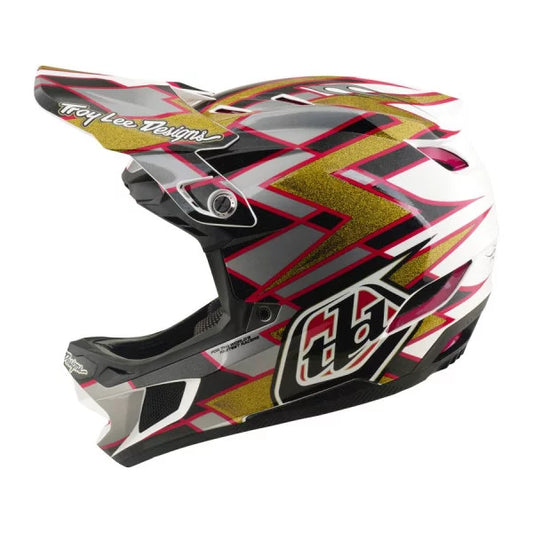 MTB helma TROY LEE DESIGNS D4 COMPOSITE MIPS FLUSH černá/zlatá