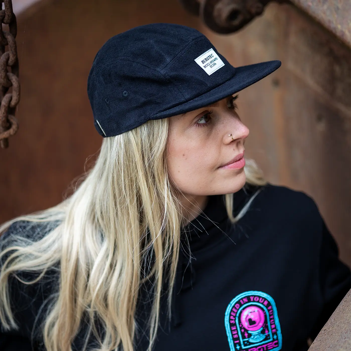 BURGTEC ARCADE FIVE PANEL Cap, Black