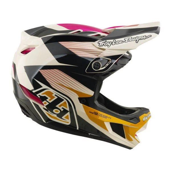 Casque VTT TROY LEE DESIGNS D4 POLYACRYLITE MIPS TURBO ACID Fuschia