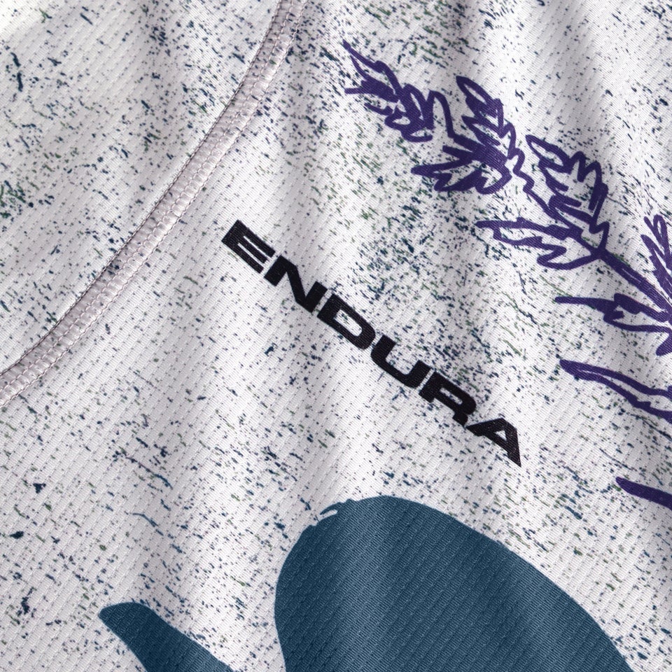 ENDURA SINGLETRACK PRINT TEE Dámské tričko s krátkým rukávem Aero Blue