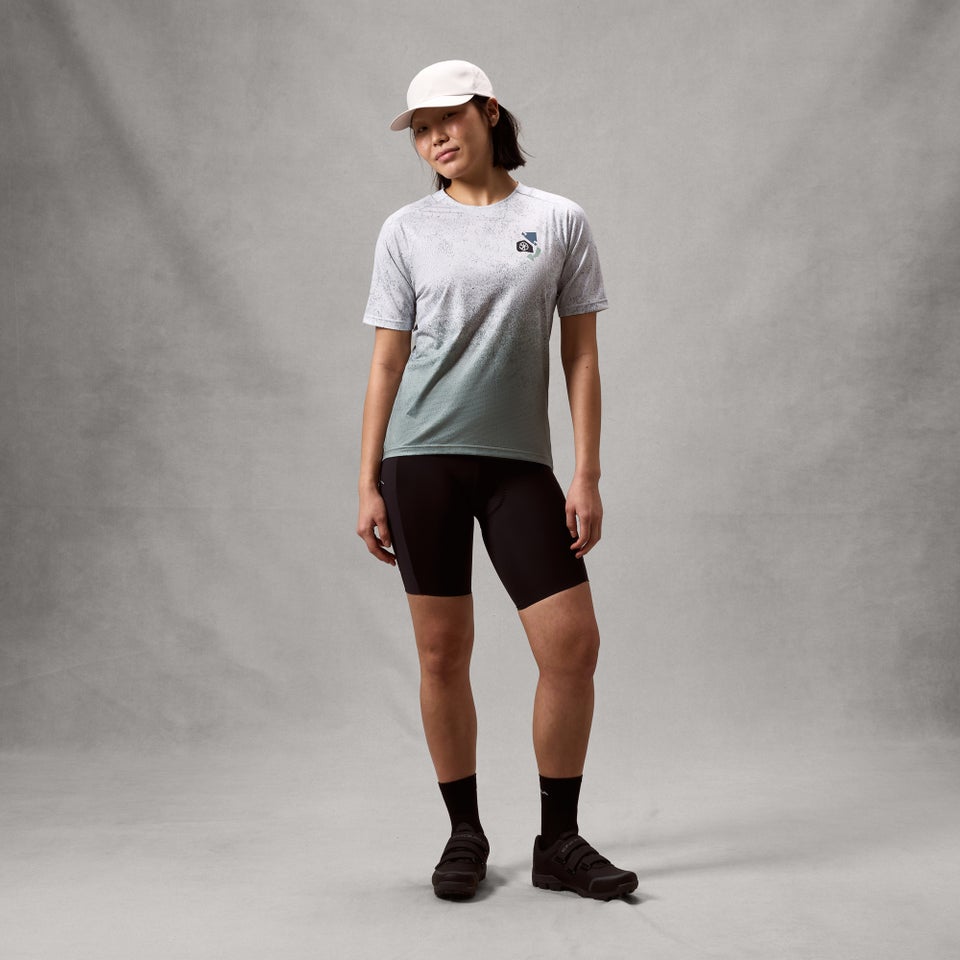 ENDURA SINGLETRACK PRINT TEE Dámské tričko s krátkým rukávem Aero Blue