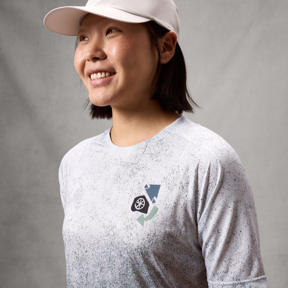 ENDURA SINGLETRACK PRINT TEE Dámské tričko s krátkým rukávem Aero Blue