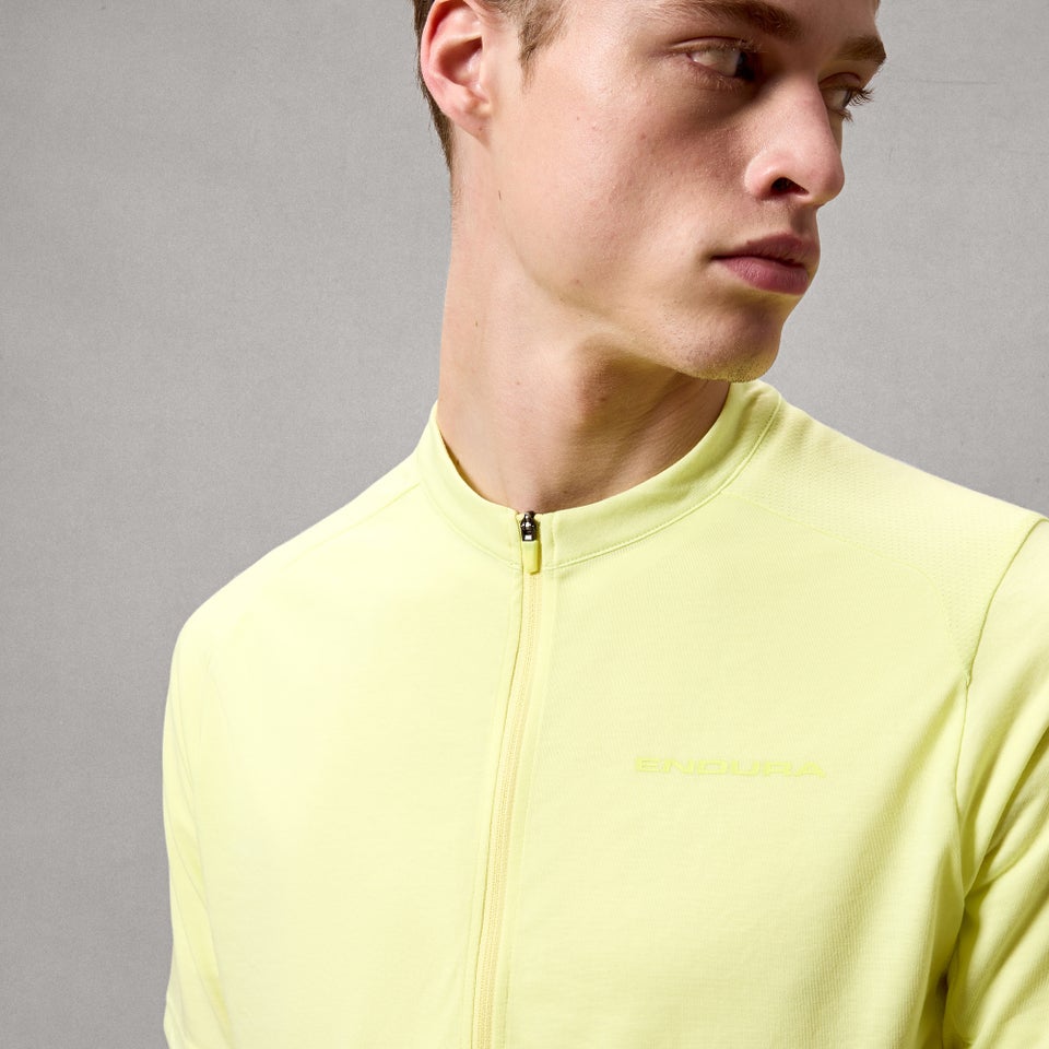 Dres ENDURA LOOP ZIPPED s krátkým rukávem z olejnatých semen
