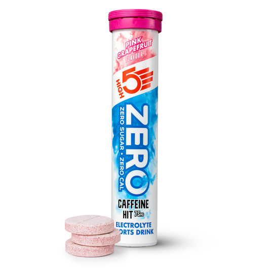 High5 ZERO Elektrolytová hydratace s kofeinem (20 tablet) Růžový grapefruit