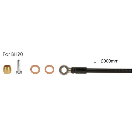 Kit Hydro Hoses 2m ELVEDES for SHIMANO SM-BH 90+banjo+parts