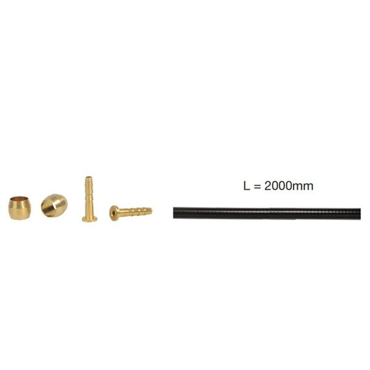 ELVEDES hose kit for Shimano BH59 2m Black + parts