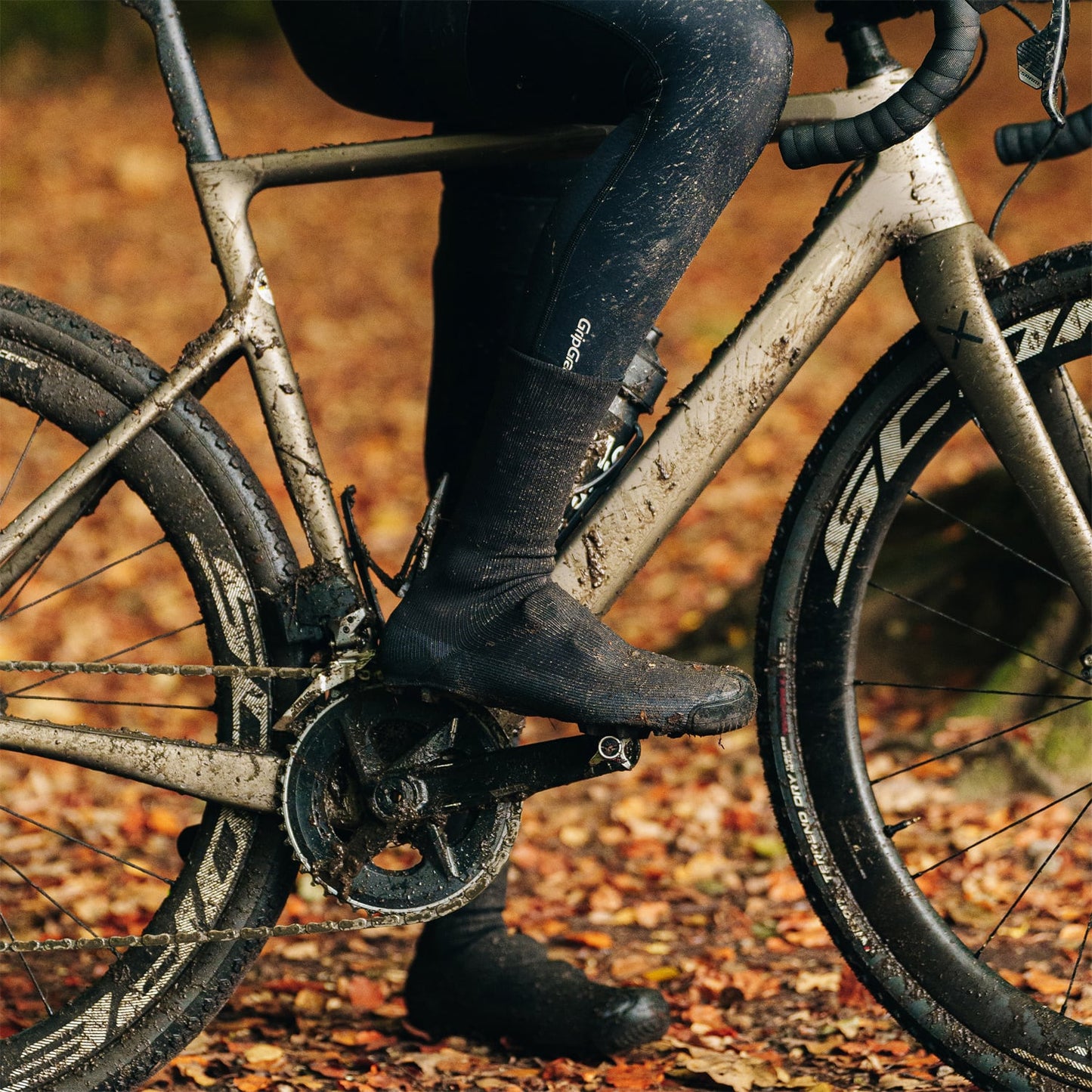 Boot Cover GRIPGRAB EXPLORER WATRPROOF GRAVEL Black