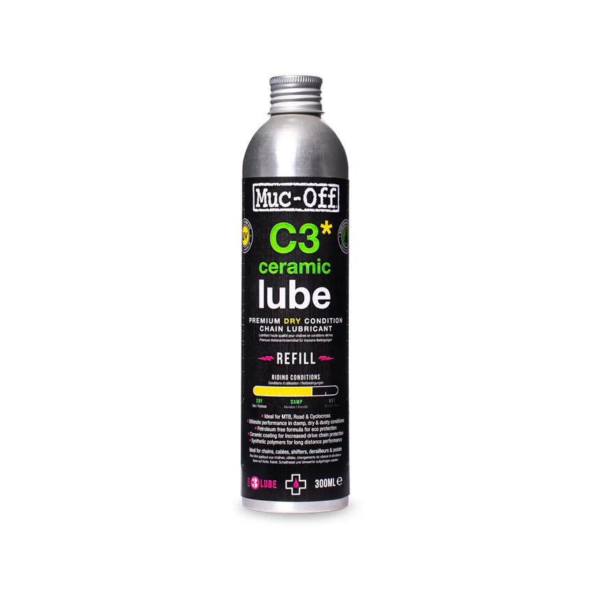 MUC-OFF C3 DRY CERAMIC LUBE Dry Condition Ceramic Chain Lubricant (300 ml)