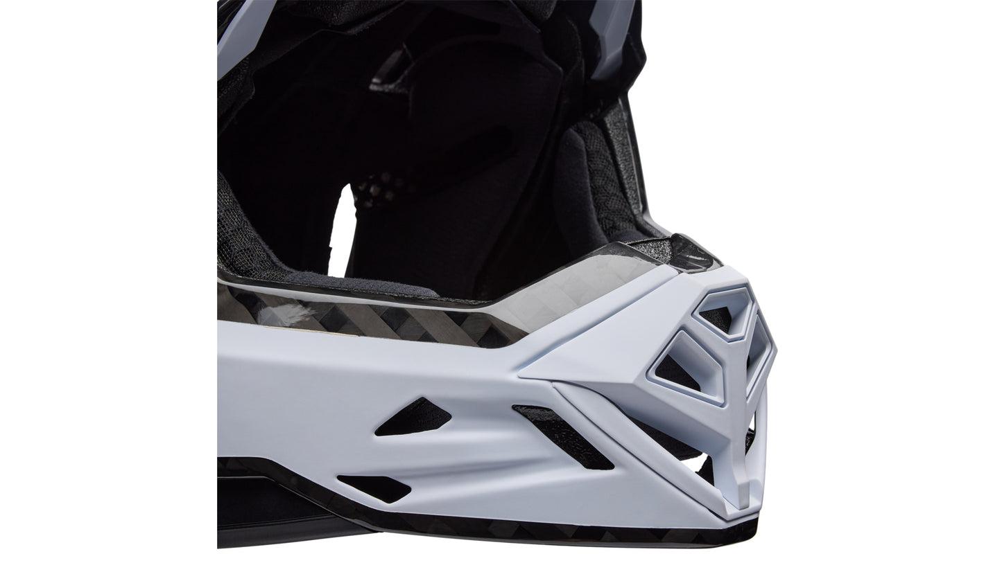 MTB helma BELL FULL-10 SPHERICAL CARBON PEAK Bílá