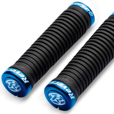 Reverse Components TAPER Lock-On gripy Ø 34-30 mm černá/modrá