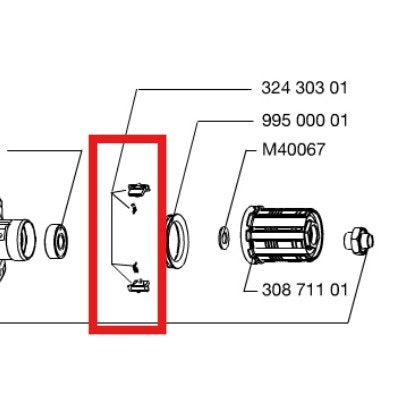 MAVIC FTSX RELEASE KEY KIT (MOUNTAIN BIKE WHEELS)