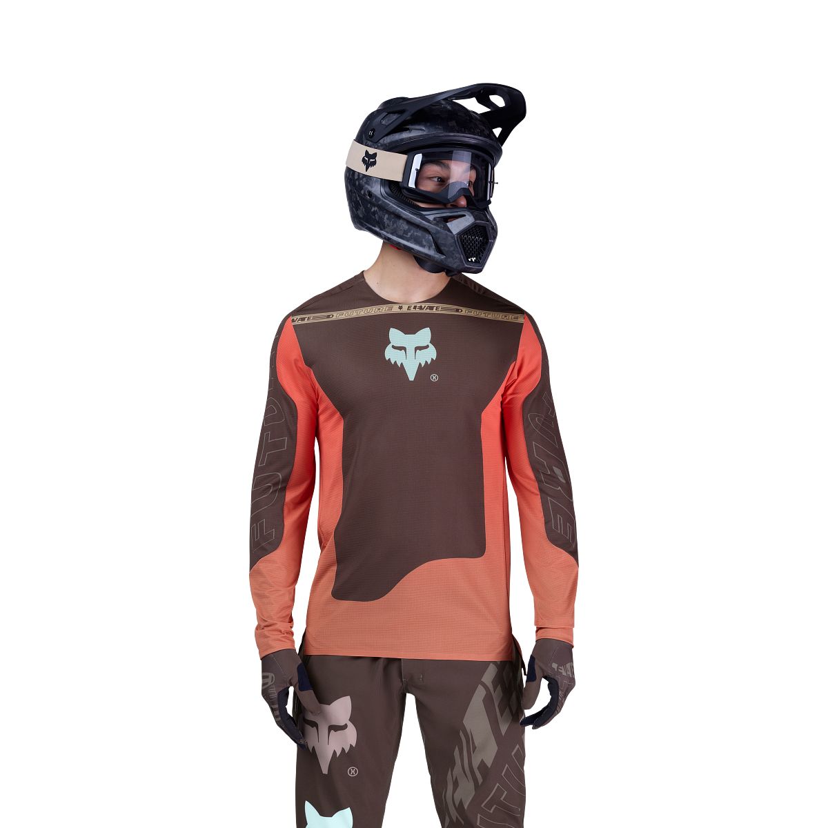FOX FLEXAIR ELEVATED Dres s dlouhým rukávem Brown/Orange
