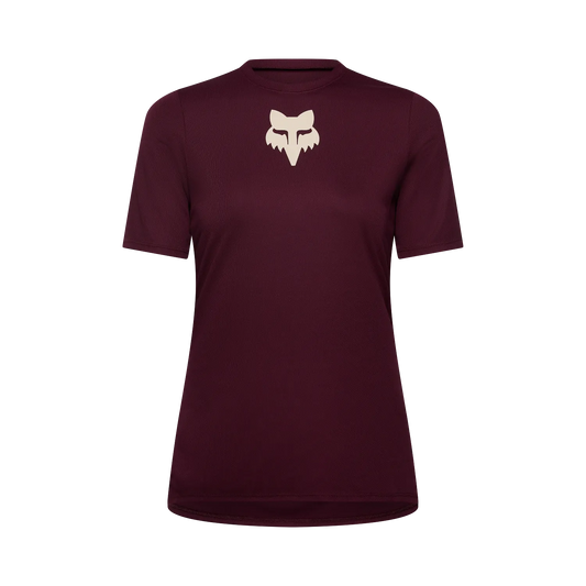 Dámský dres FOX RANGER HEAD s krátkým rukávem vínový