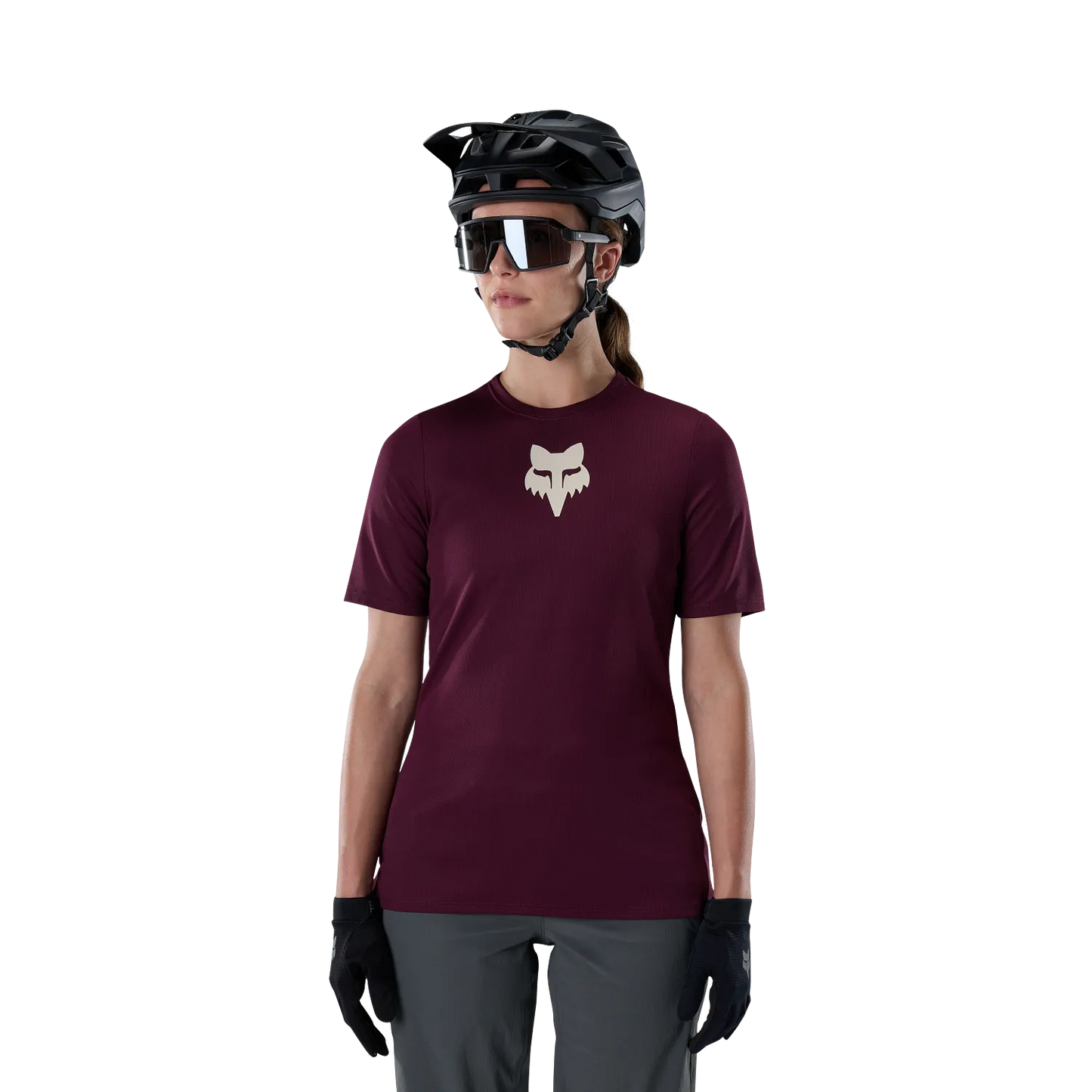 Dres FOX RANGER FOX HEAD Krátký Rukáv Dámský Bordeaux