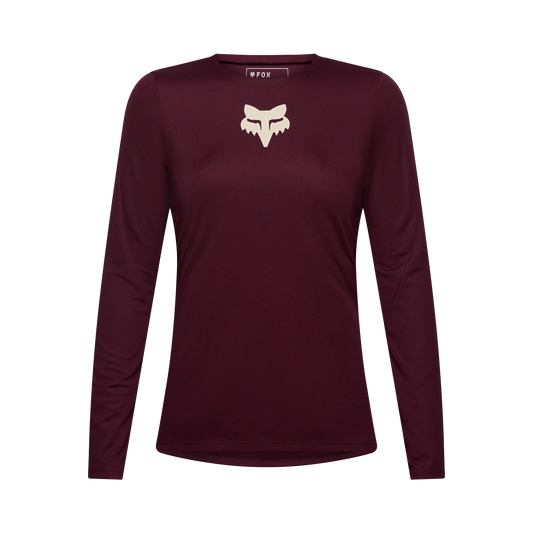 Dámský dres FOX RANGER FOX HEAD s dlouhým rukávem vínový