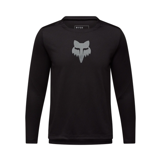 FOX RANGER HEAD Junior Long Sleeve Jersey Black