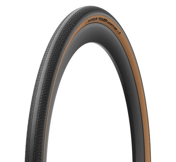 Pneumatika MICHELIN POWER ADVENTURE Competition Line 700x36c Tubeless Ready Brown