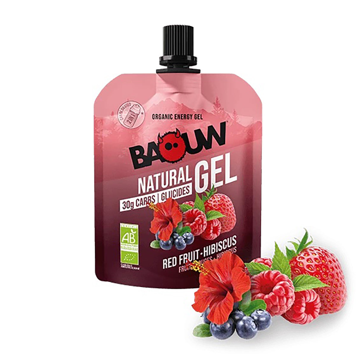 BAOUW Organic Energy Gel Red Fruits-Hibiscus (85g)
