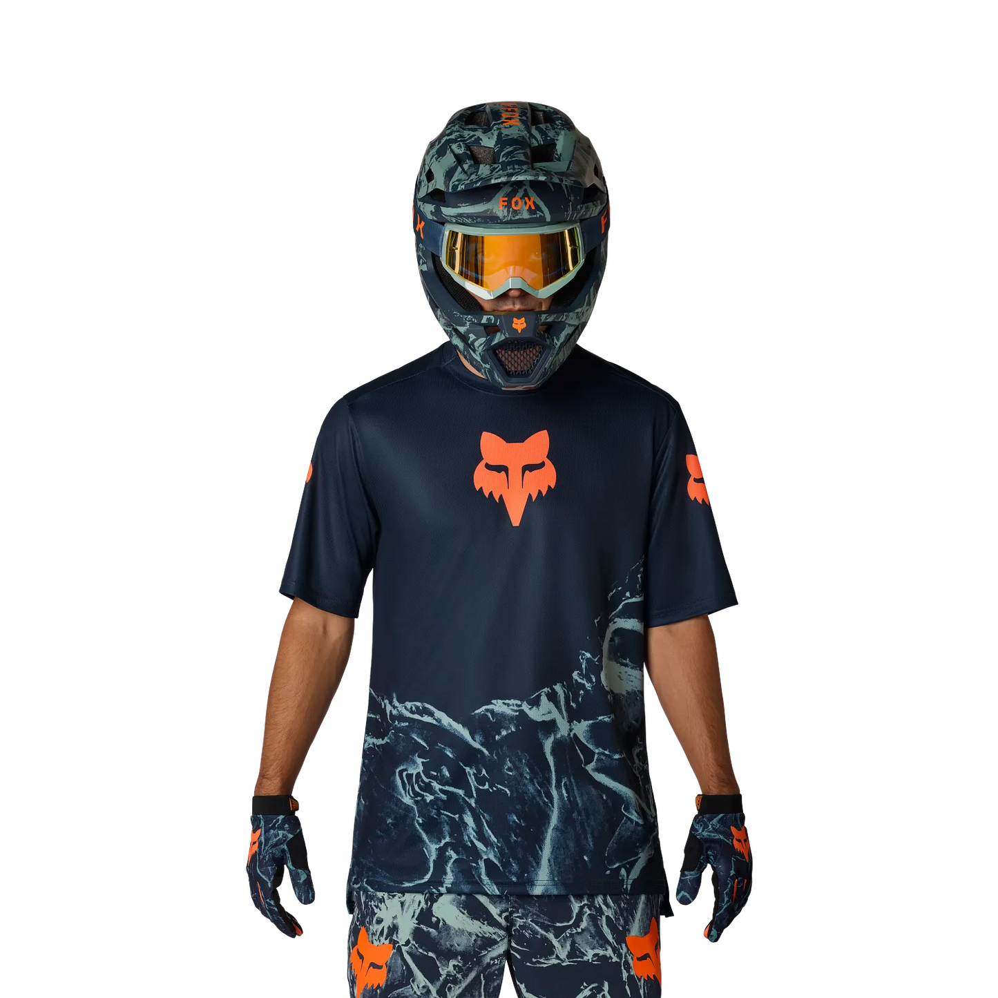 FOX RANGER IMAGE PRINT Short Sleeve Jersey Arctic Blue