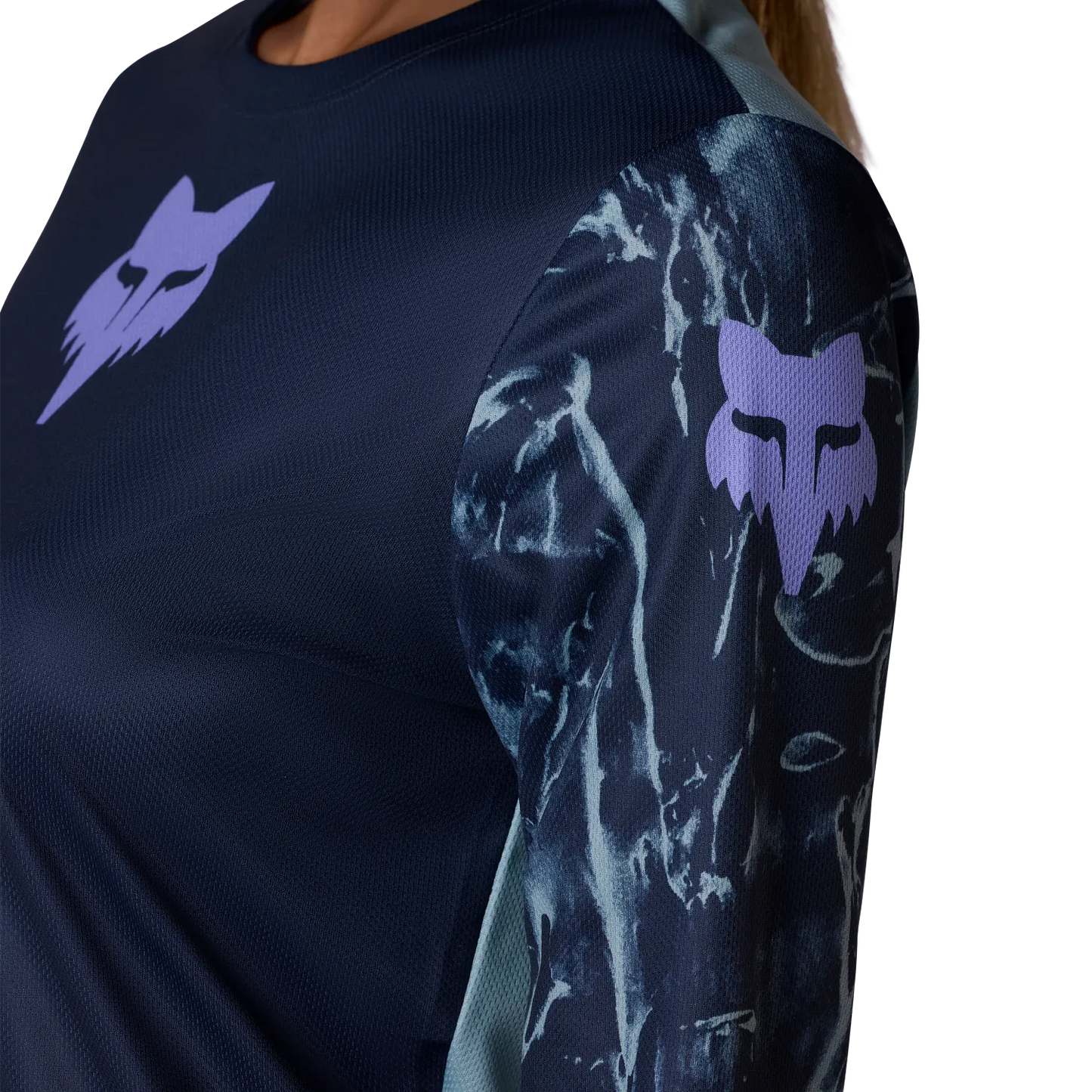 FOX RANGER IMAGE PRINT Ladies Long Sleeve Jersey Blue