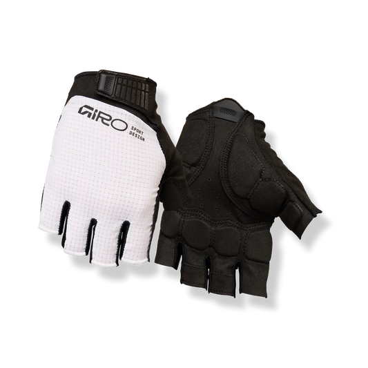 Krátké Rukavice GIRO BRAVO II Gel Bílá