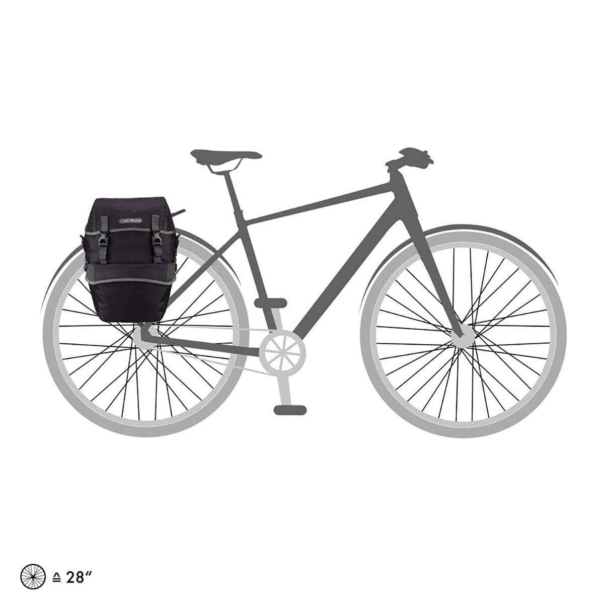 Pár zavazadel ORTLIEB BIKE PACKER PLUS 42 L Black
