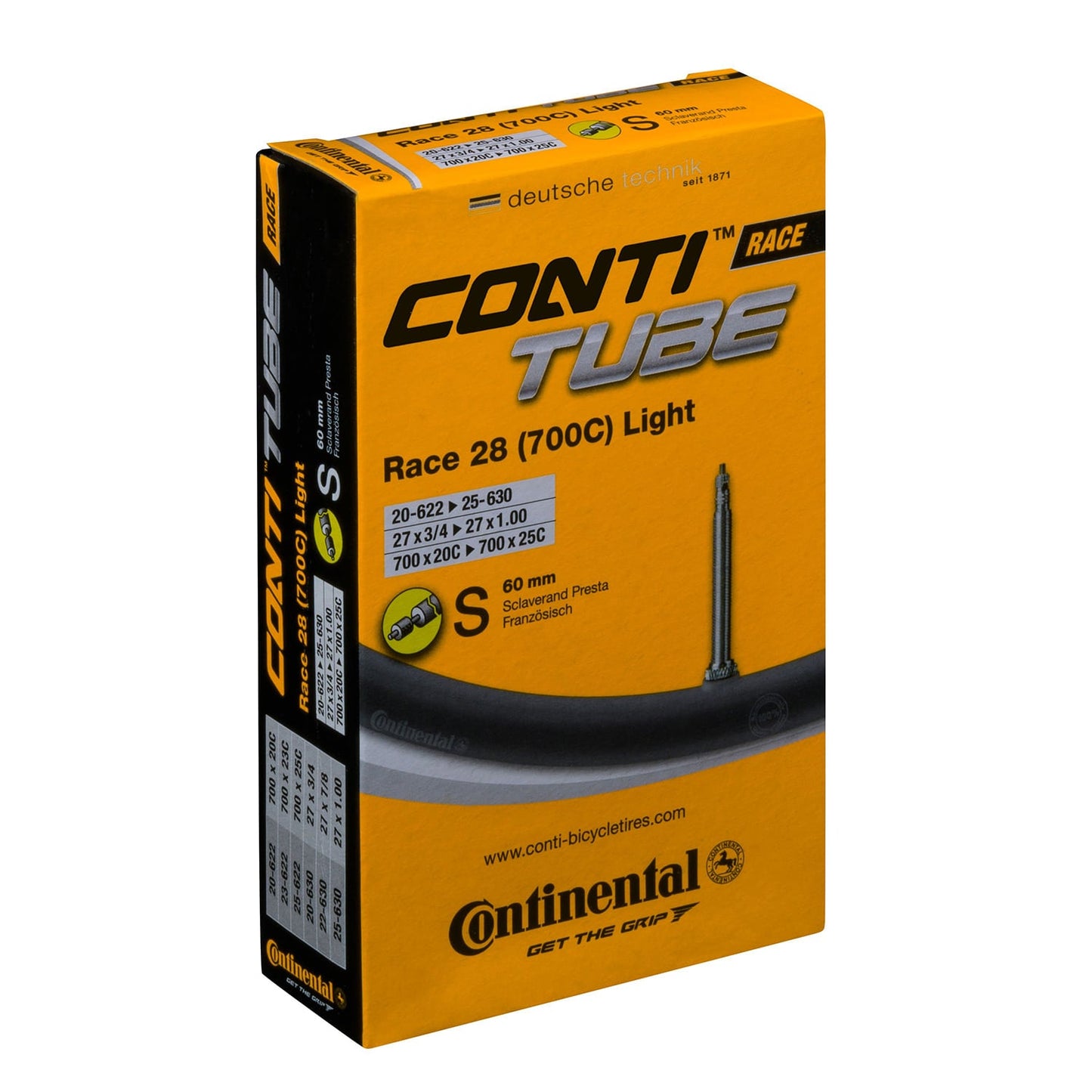 CONTINENTAL RACE LIGHT duše 700x20/25c Presta