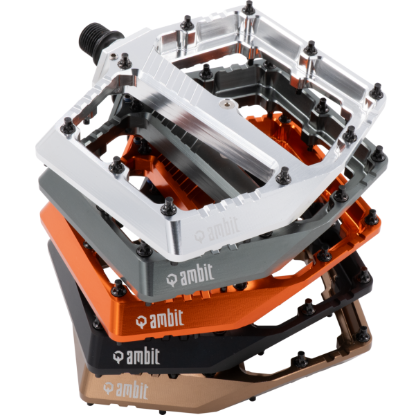 Ploché pedály AMBIT Breach Small Brown