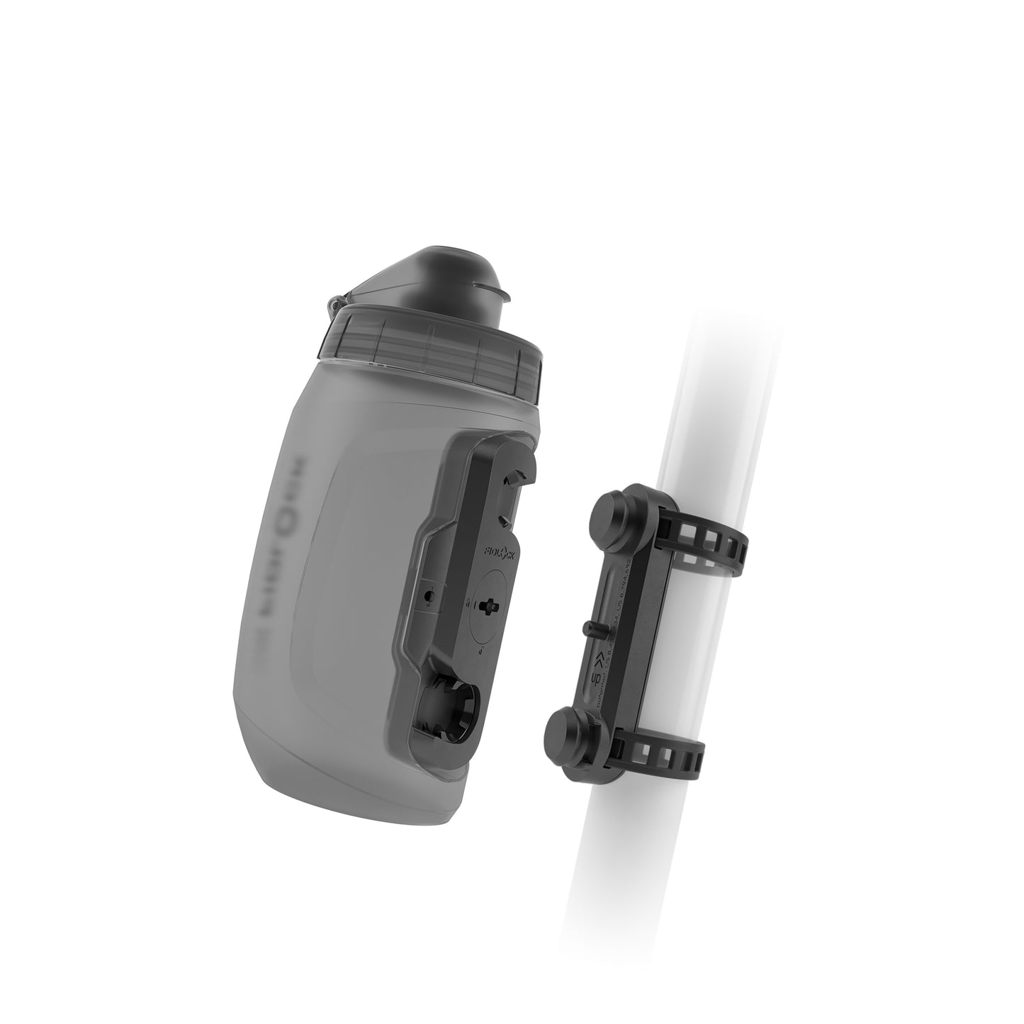 Bottle and bottle cage kit FIDLOCK TWIST UNI BASE 450 ml Smoked