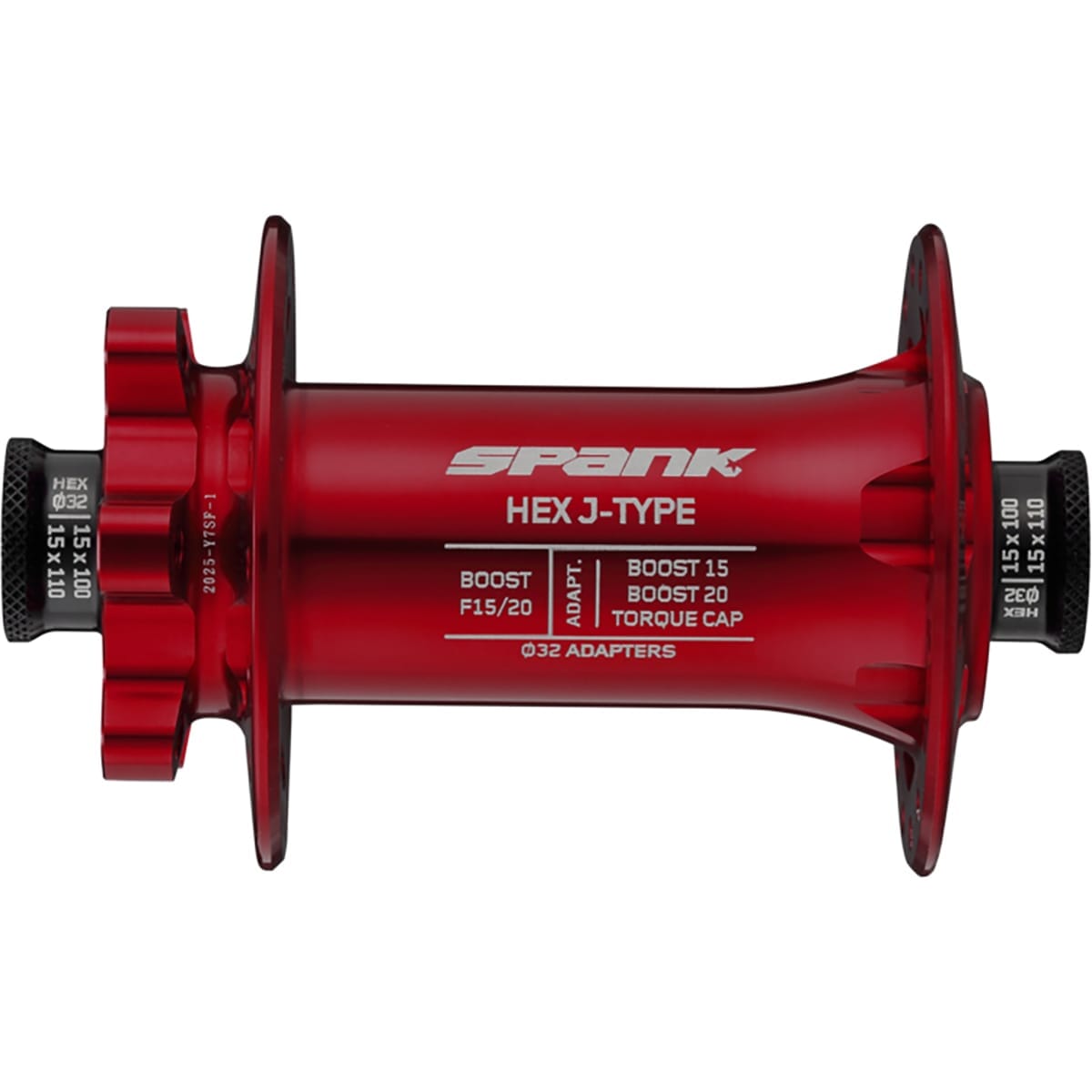 Moyeu Avant SPANK HEX 15/20 mm Boost Rouge