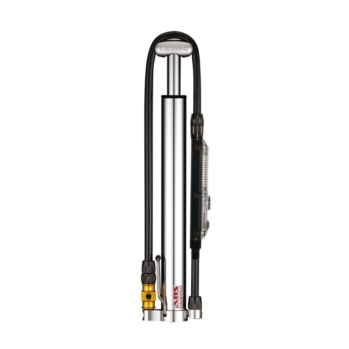 LEZYNE MICRO FLOOR DRIVE DIGITAL HVG Kompaktní nožní pumpa stříbrná