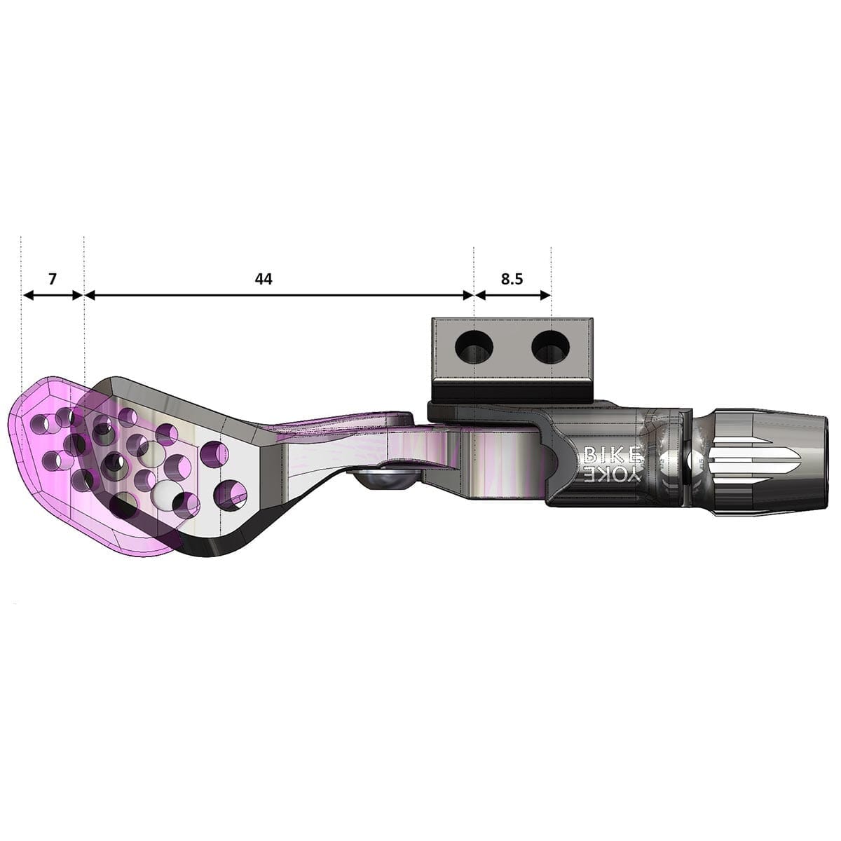 BIKEYOKE TRIGGY ALPHA Long Seat Post Order Without Collar #BY-TRGAL