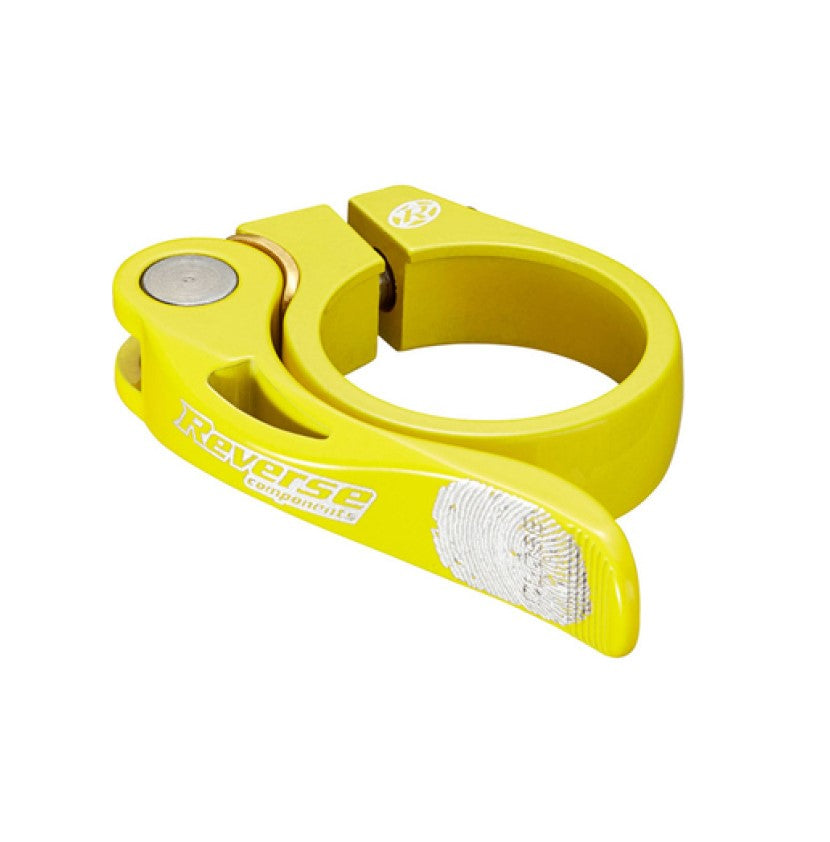 Rychloupínací sedlová objímka Reverse Components LONG LIFE Fluo Yellow