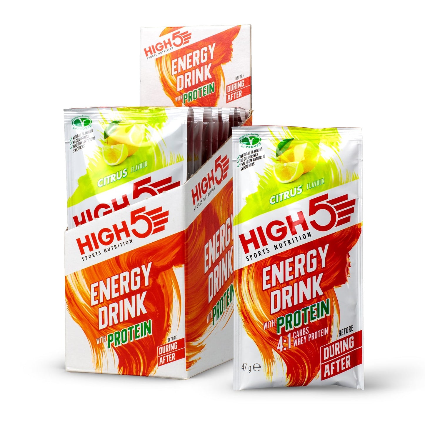 Energetický nápoj HIGH5 ENERGY DRINK PROTEIN (47g) Lemon