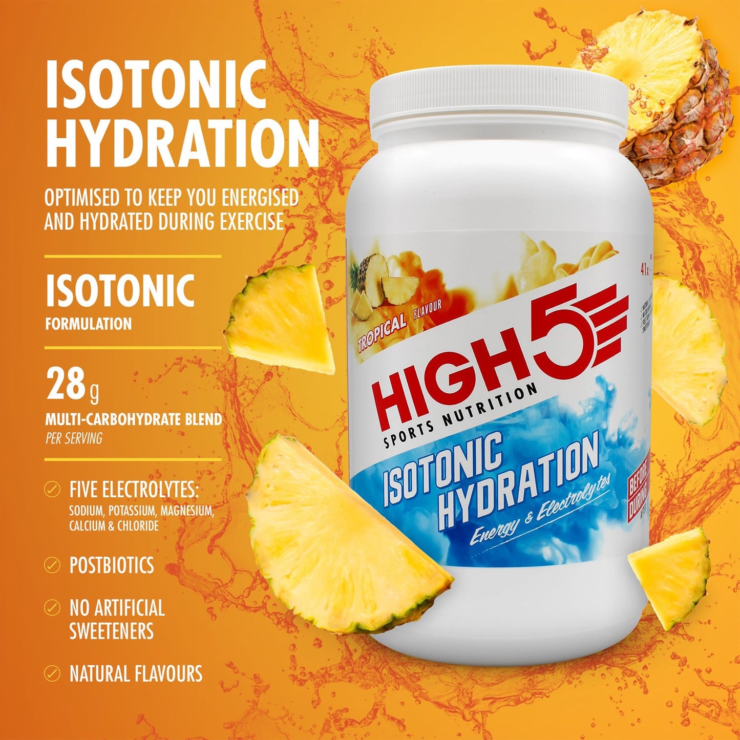 Energetický nápoj HIGH5 ISOTONIC (1,23 kg) Tropical