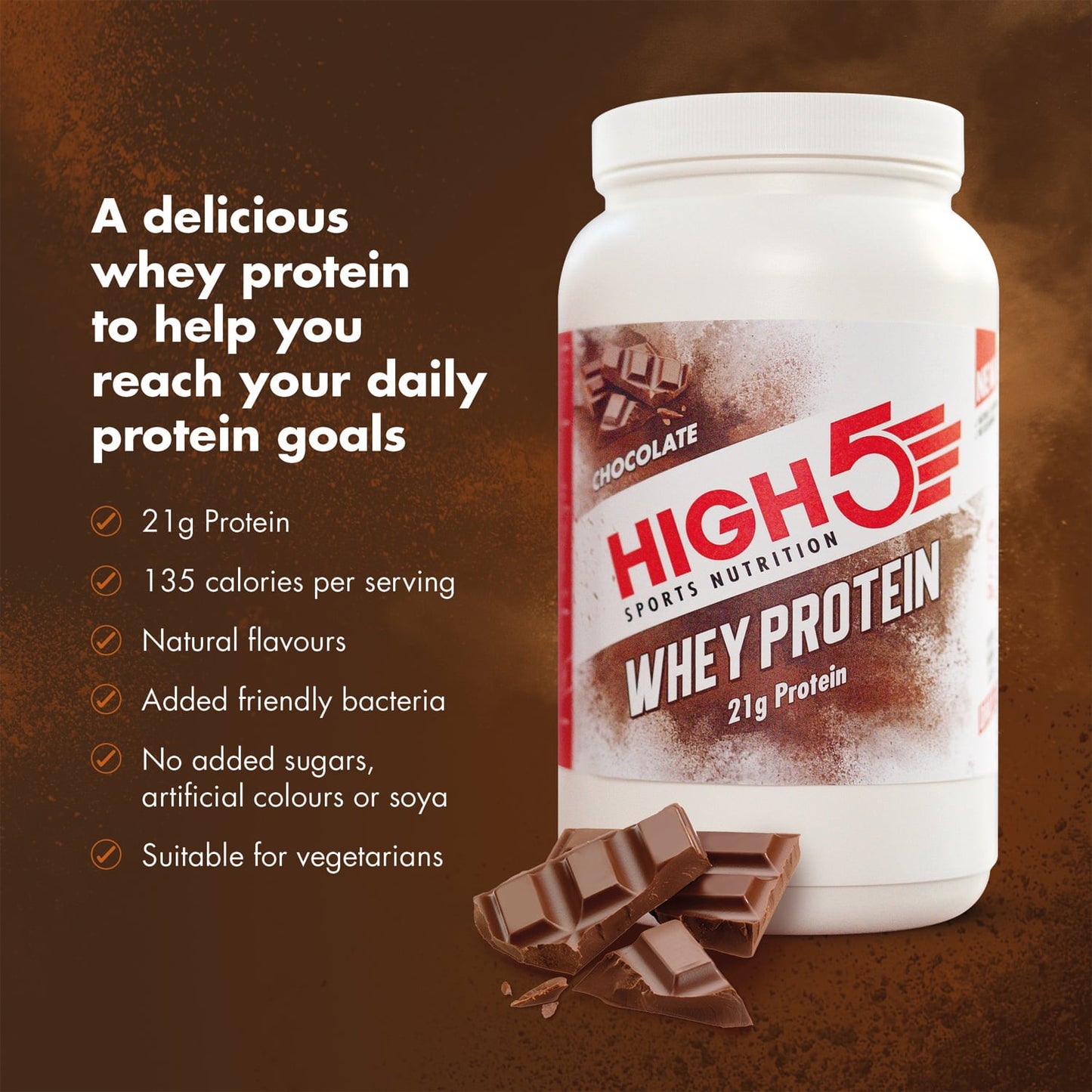 High5 WHEY PROTEIN Recovery Drink (700g) Čokoláda
