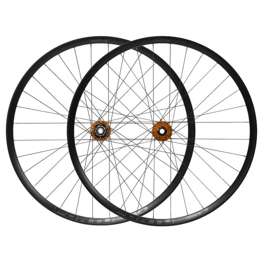 Pair of HOPE FORTUS 30 W 29" PRO 5 Wheels 15X110mm/12x148mm Boost Orange