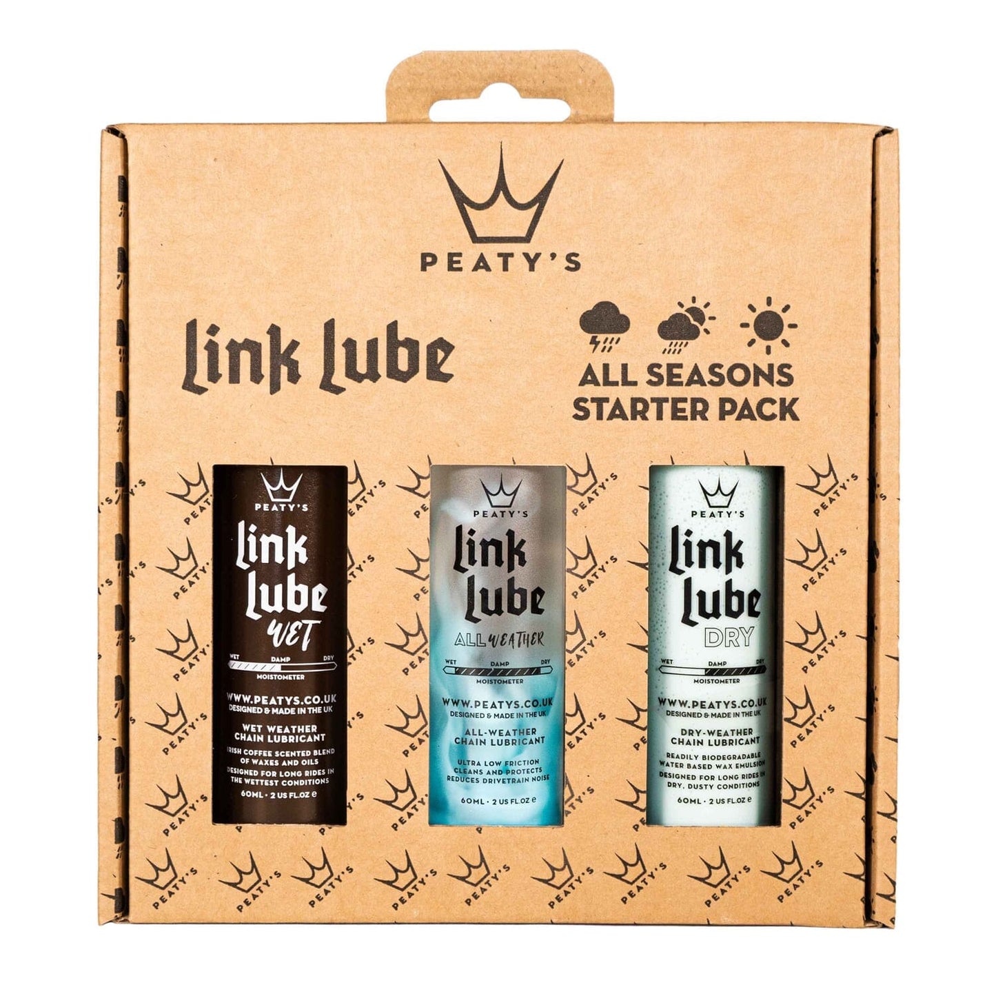 PEATY'S LINKLUBE ALL SEASONS All Conditions Lubricants Pack ( 3 x 60 ml)
