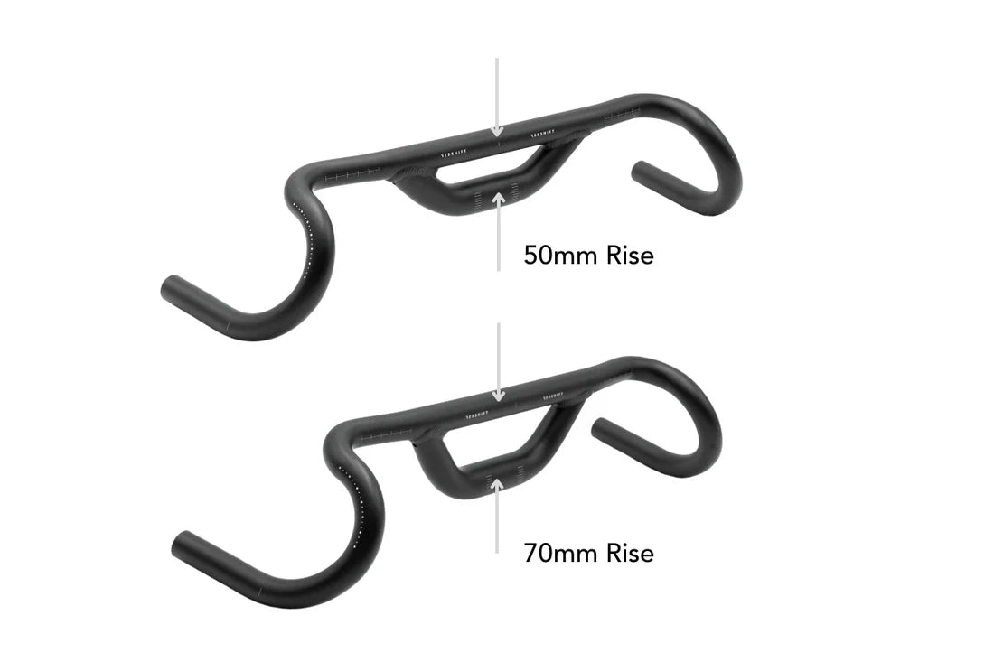 REDSHIFT Gravel Handlebar, Top Shelf 10° Flare Rise 70mm