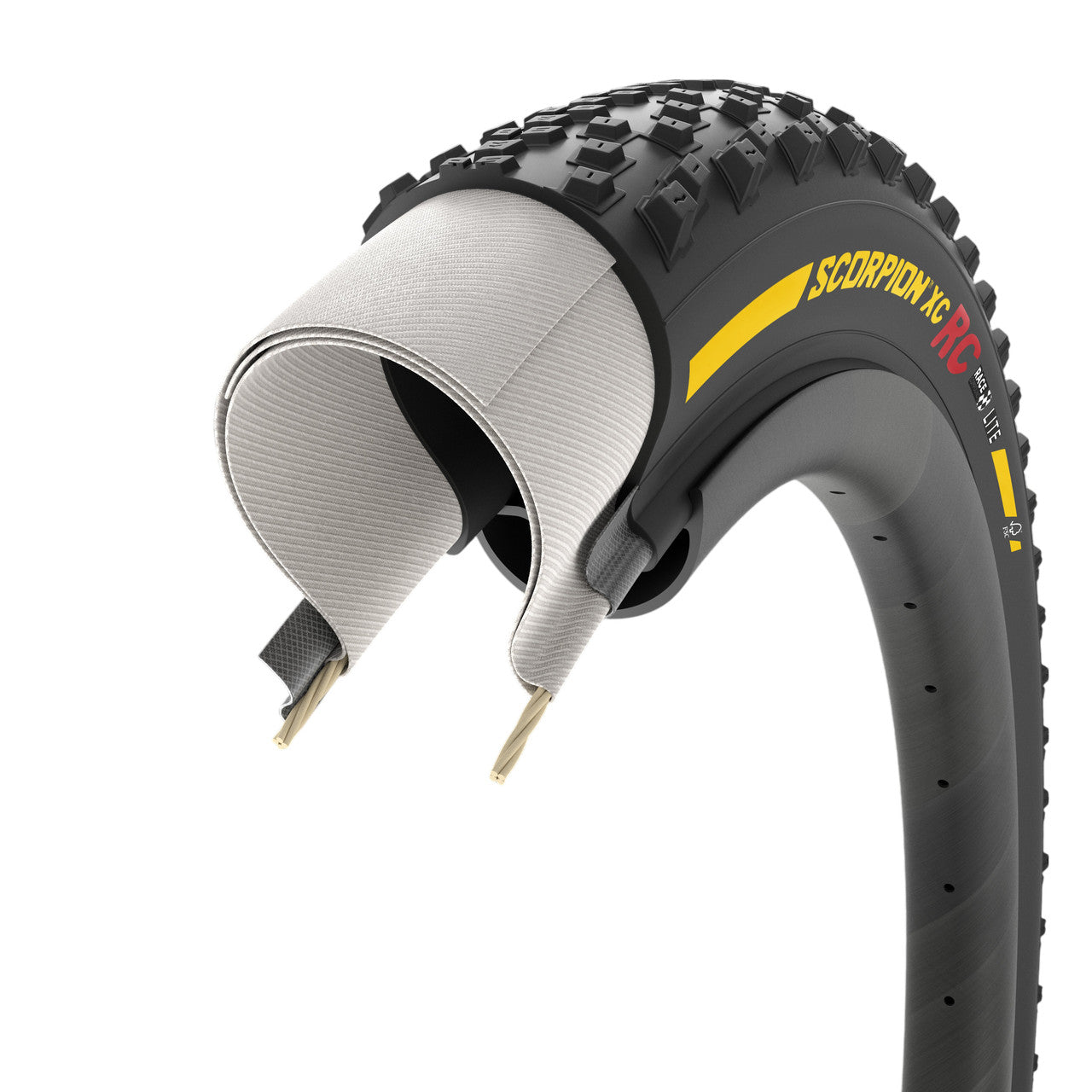 Pneumatika PIRELLI SCORPION RACE XC RC Lite 29x2.40 Tubeless Ready Soft Yellow Team Edition