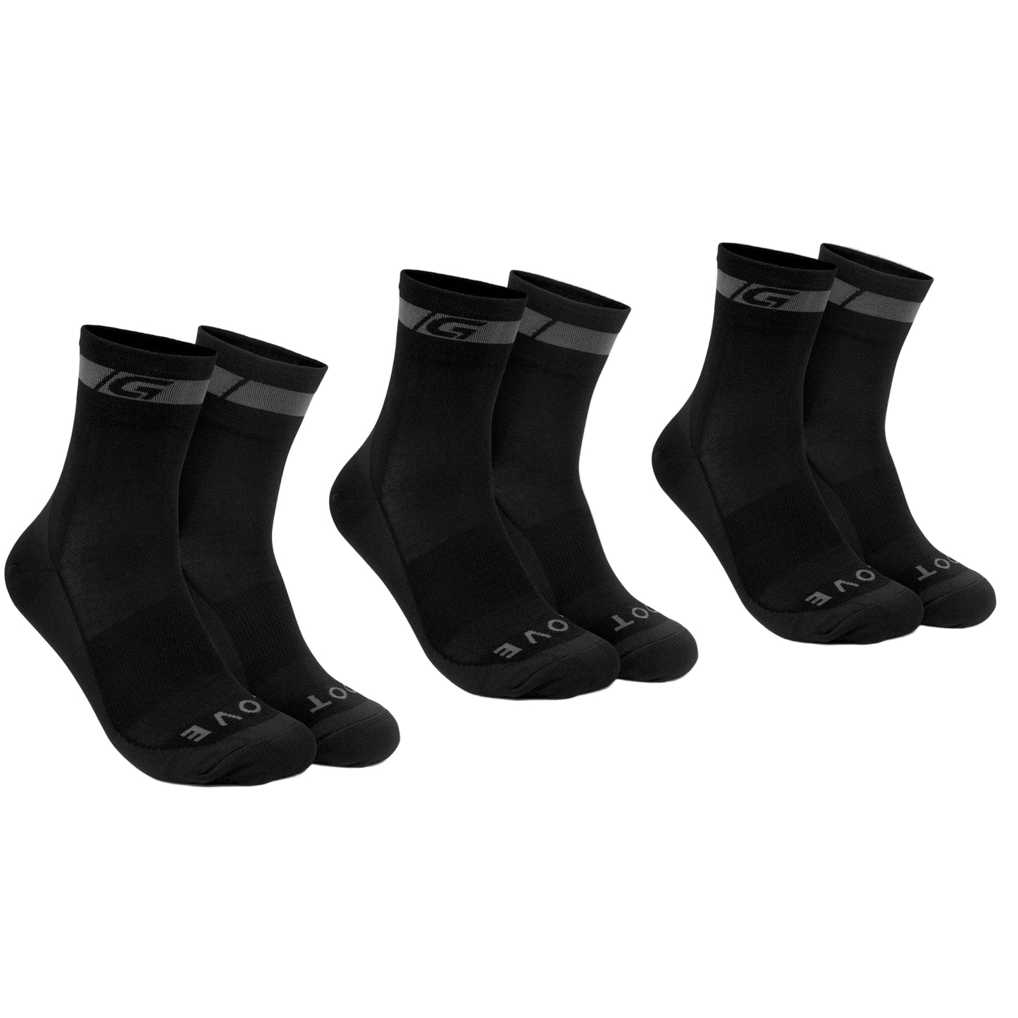 Ponožky GRIPGRAB MERINO REGALAR černé (x3)