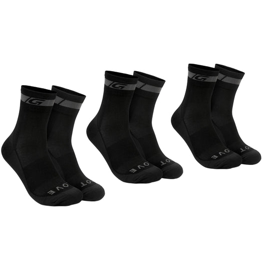 GRIPGRAB MERINO REGALAR Socks Black (x3)