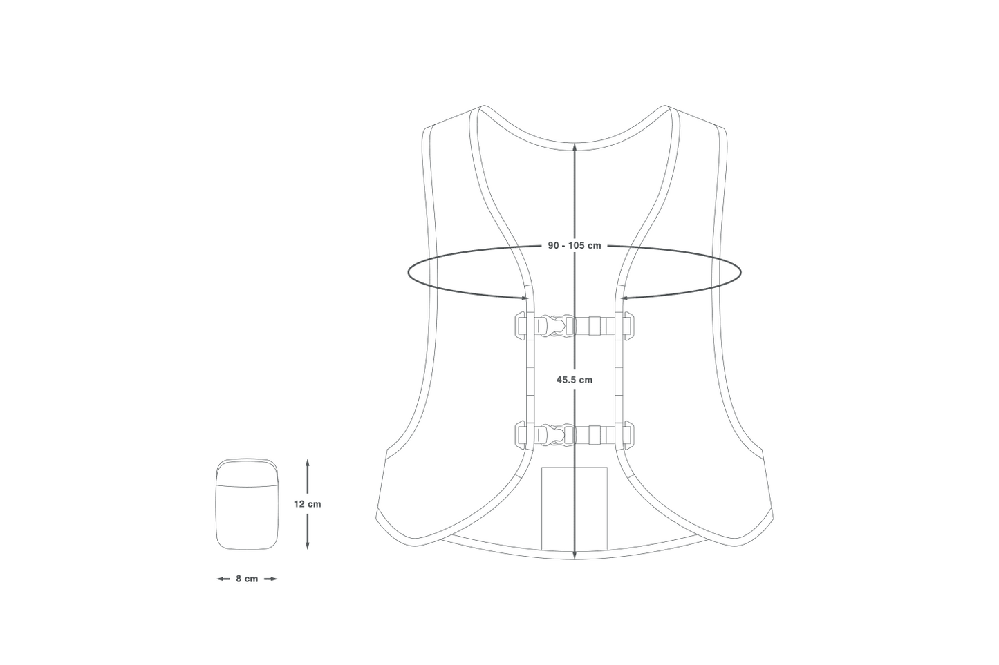 SBALITELNÁ VESTA S VIDITELNOSTÍ APIDURA