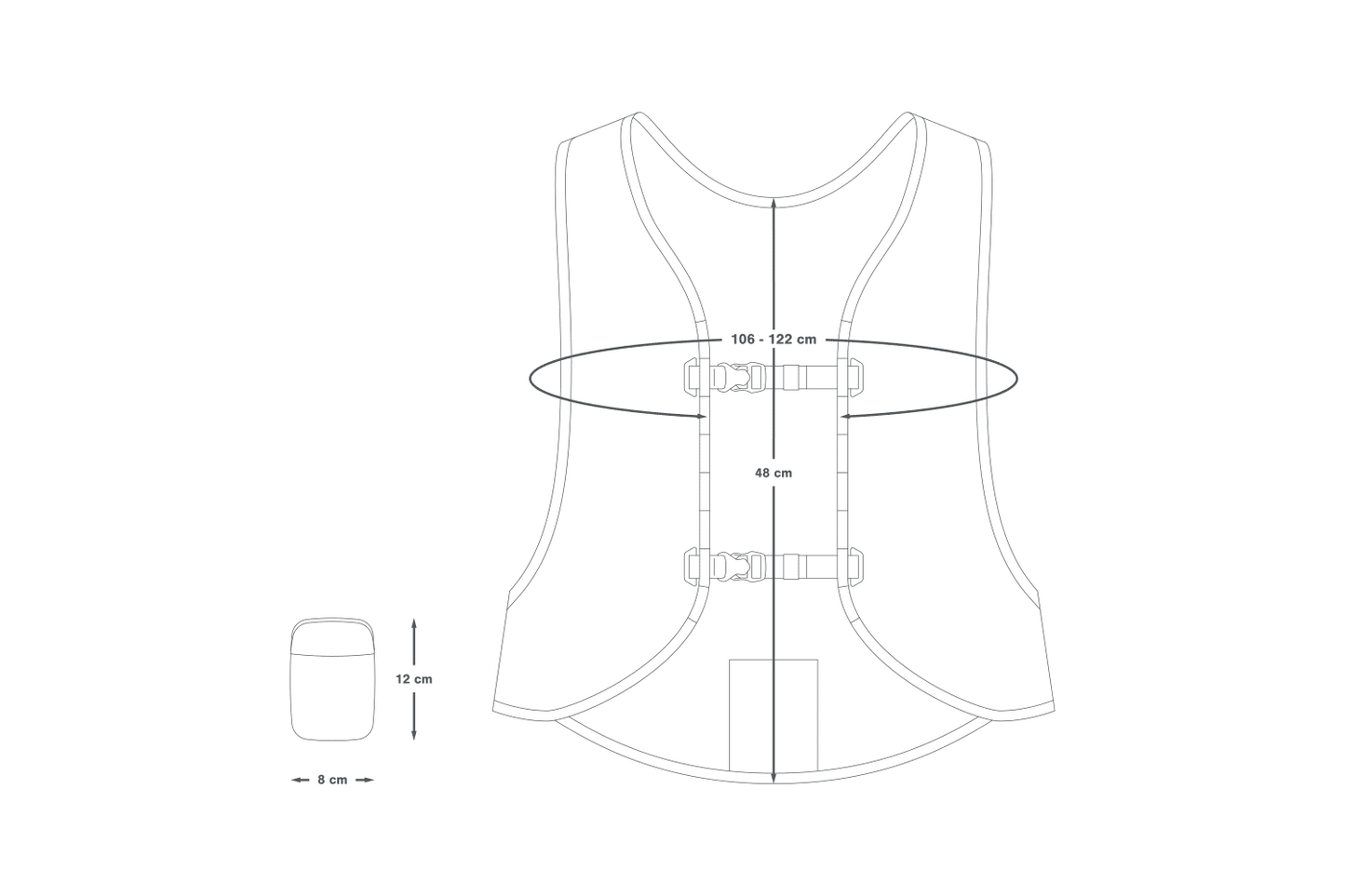 SBALITELNÁ VESTA S VIDITELNOSTÍ APIDURA