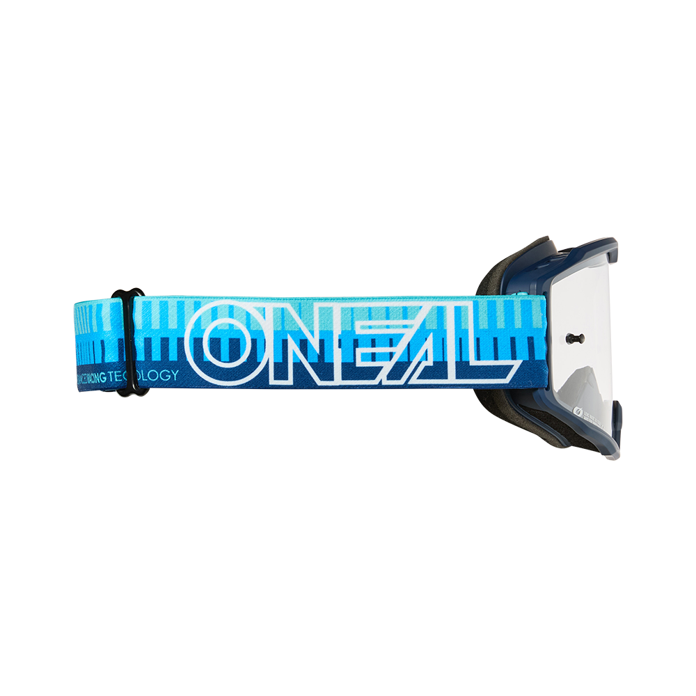 Maska O'NEAL B-10 STRIPED Blue Clear Shield