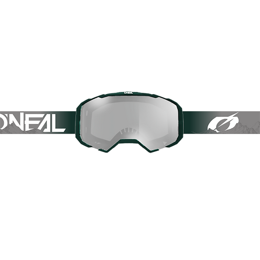 Maska O'NEAL B-22 COVERT Grey/Green Clear Shield
